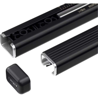 Thule SquareBar Evo Roof Bar 2-Pack - Black (118 cm / 47 in)