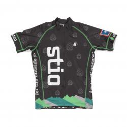 Stio Team Bike Jersey SS - Men's / Black/Green / M