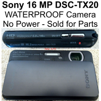 Sony 16 MP DSC-TX20 WATERPROOF Camera NO POWER - PARTS ONLY