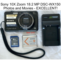 Sony 10X Zoom 18.2 MP DSC-WX150 Photos and Movies