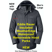 NEW Eddie Bauer Insulated WeatherEdge Waterproof Parka