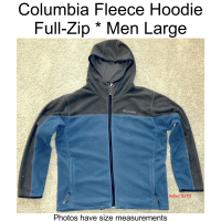 Columbia Full Zip Hoodie Fleece Men Large