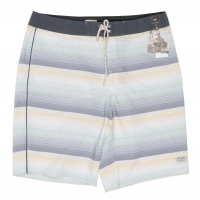 Shores Board Shorts - Men's / White/Blue / 34