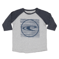 Lines Raglan Casual Shirt - Boys' / Gray/Blue / M