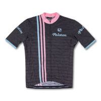 Peloton Giordana SS Wool Jersey Full Zipper - Men's / Stripes Blue / Pink / XXL