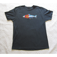 Rep Your Water Colorado Flag Trout Fly Fishing T-Shirt Size XL