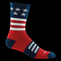 Men's Captain Stripe Micro Crew Lightweight Hiking Socks