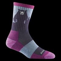 Women's Bear Town Micro Crew Lightweight Hiking Socks