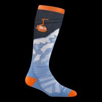 Kids Little Yeti Over-the-Calf Midweight Ski & Snowboard Socks