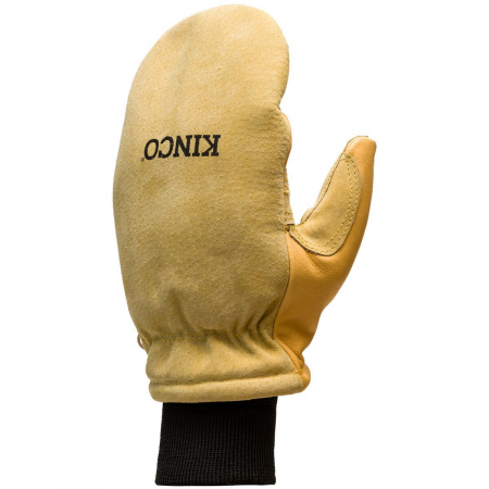 Lined Heavy-Duty PG & Suede Pigskin Ski Mitt + Omni-Cuff