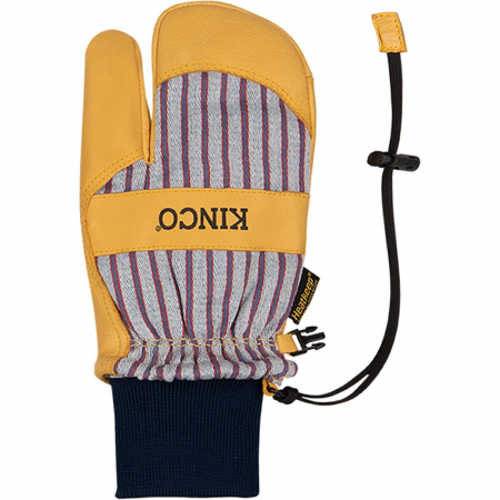 1927KWLT Lined Pigskin Lobster Mitten +Knit Wrist - Men's