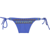 Sofia by Vix Solid Lake Blue Long Tie Bikini Bottom - Women's