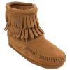 Minnetonka Double Fringe Side Zip Boot - Girls'