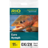 RIO Euro Nymph Tapered Leader with Tippet Ring