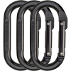 Black Diamond Oval Carabiner - 3-Pack