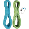Edelrid Flycatcher Pro Dry Twin Rope Set with Micro Jul Belay Device - 6.9mm