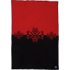 Faribault Woolen Mill Vermillion Mirror Blanket