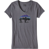 Patagonia Fitz Roy Bison Cotton/Poly V-Neck T-Shirt - Women's