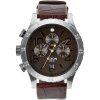 Nixon 48-20 Chrono Leather Watch - Men's