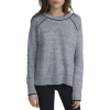 White + Warren Textured Tipped Crewneck - Women's
