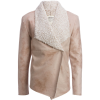Dylan Frosty Tipped Shearling Snap Jacket - Women's
