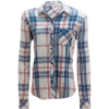 Dylan Super Washed Indigo Plaid 1 Pocket Shirt - Women's
