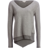 Dylan Fuzzy Face Brushed Back Vintage Fleece V-Neck Sweater - Women's