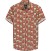 Super Massive Pug Print Woven Short-Sleeve Shirt - Men's