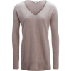 White + Warren Step Hem V-Neck Sweater - Women's