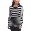 White + Warren Essential Stripe Crewneck Sweater - Women's