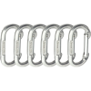 Omega Pacific Oval Straightgate Carabiner - 6-Pack