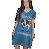 Moody In The Morning - Cow | V-neck Nightshirt (L/XL)