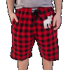 Moose Plaid | Men's Pajama Shorts (XL)