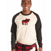 Moose Plaid | Men's PJ Tee (L)