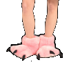 Pink Bear | Paw Slipper (L)