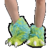 Green Monster | Paw Slipper (L)