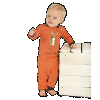 Trophy Baby - Deer | Boy Infant Union Suit (12 MO)