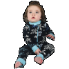 Falling to Sleep - Snowflake | Infant Union Suit (18 MO)