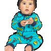 Duck Moose | Boy Infant Union Suit (12 MO)