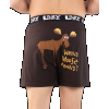 Wanna Moose Around? | Men's Funny Boxer (L)