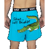 Silent Butt Deadly - Crocodile | Men's Funny Boxer (L)