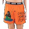Check Your Fly - Fishing | Men's Funny Boxer (L)