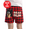Bear Bum Plaid | Men's Funny Boxer (L)
