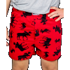 Red Classic Moose | Men's Funny Boxer (M)