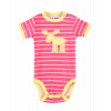 Moose Stripe | Girl Infant Creeper Onesie (L)