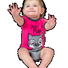 Howl Of A Night - Wolf Pink | Infant Creeper Onesie (S)