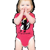 Little Stinker Pink - Skunk | Infant Creeper Onesie (S)