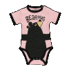 Bear Hug Pink | Infant Creeper Onesie (M)