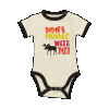 Don't Moose With Me Pink | Girl Infant Creeper Onesie (L)