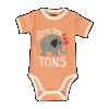 Love You Tons - Elephant | Infant Creeper Onesie (L)